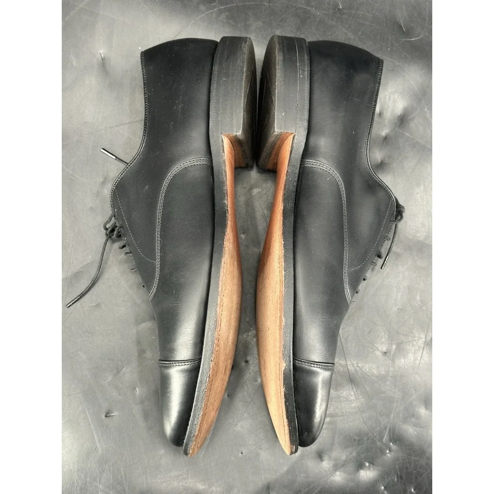 Allen Edmonds Park Avenue 12 B Black Calf‎ Cap Toe Men's Dress Shoes